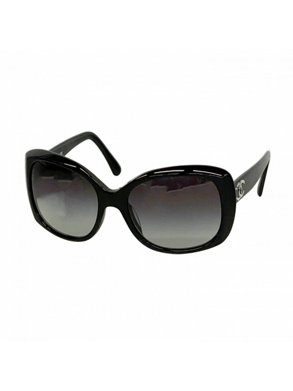 Chanel Sunglasses Acetate Black Silver Eyewear